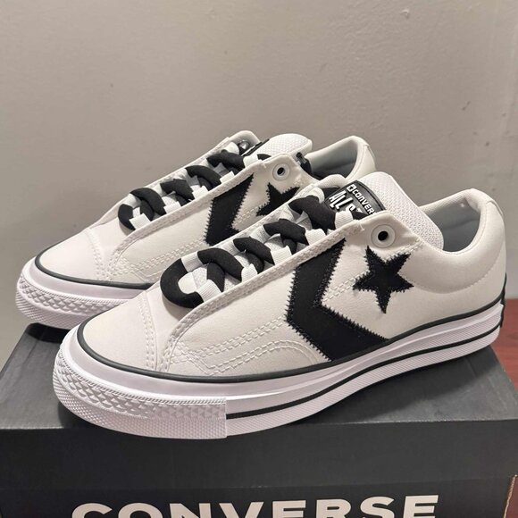 Converse Star Player 76 Puff Casual Shoes Size 8 M/9.5 W (white/black) A14721C - Picture 3 of 7
